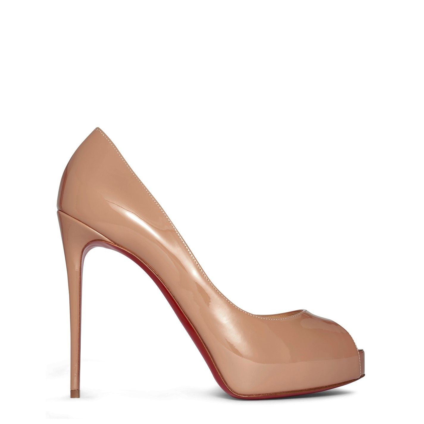  New Very Privé 120mm Open Toe Pumps Nude PK1A