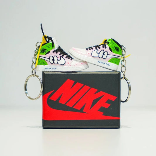 3D Sneaker Keychain With Box - AJ1 Custom Patrick