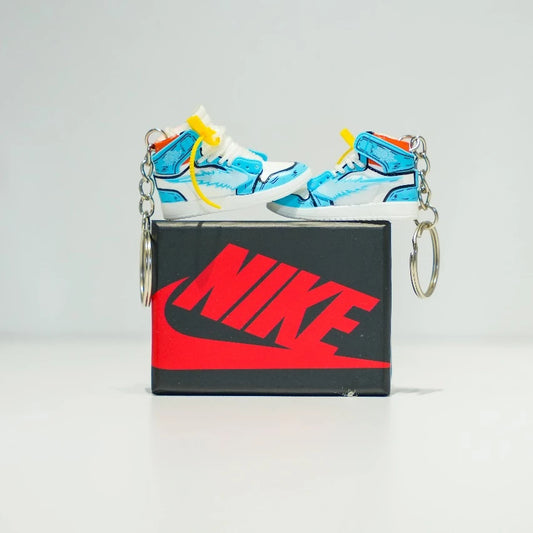 3D Sneaker Keychain With Box - AJ1 Custom Vegeta