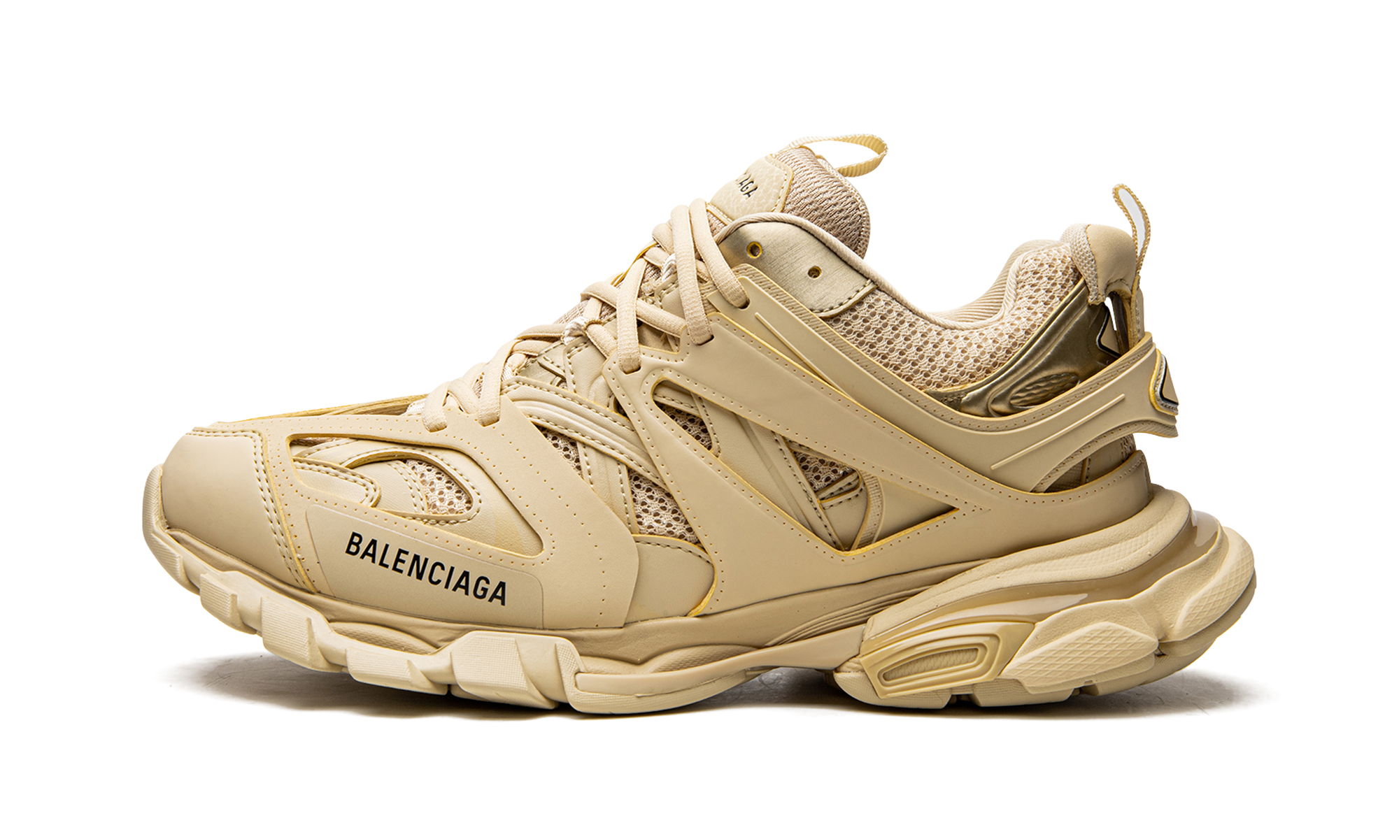 Balenciaga Track Beige Metallic Gold