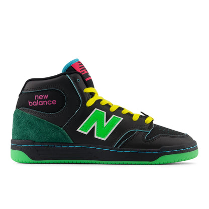 New Balance NB Numeric 480 High Black with Lime Green