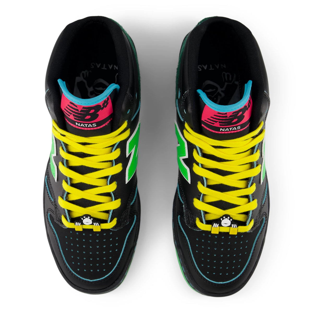 New Balance NB Numeric 480 High Black with Lime Green
