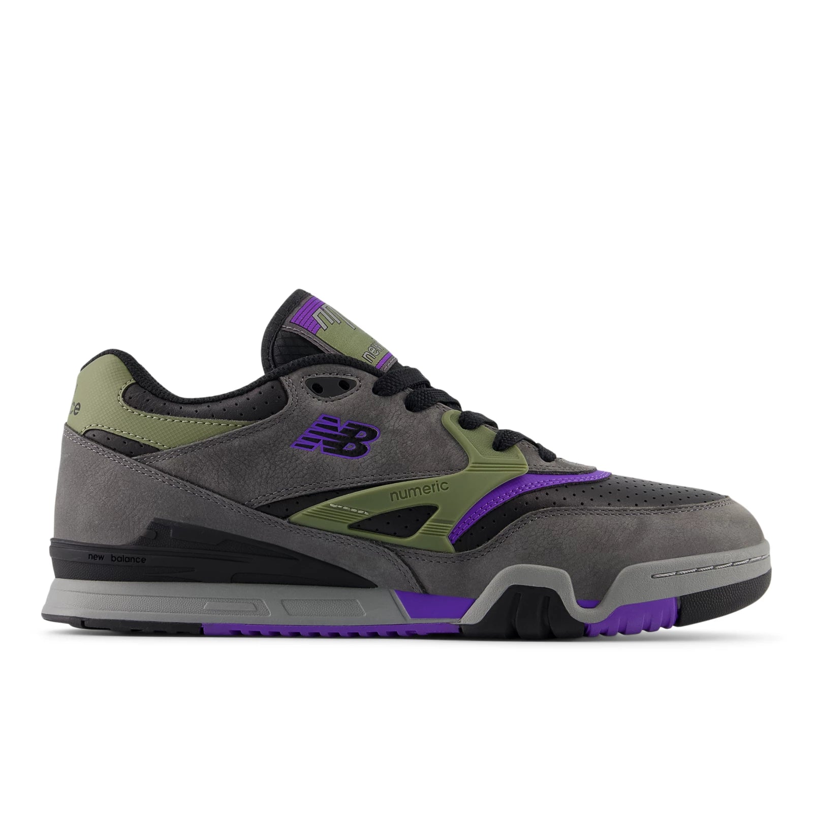 New Balance Nb Numeric 770 Grey With Black And Purple Grey With Black And Purple