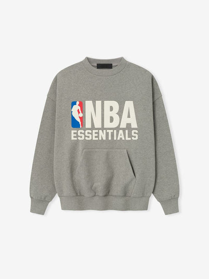 Essentials Nba Sport Crewneck Concrete Heather