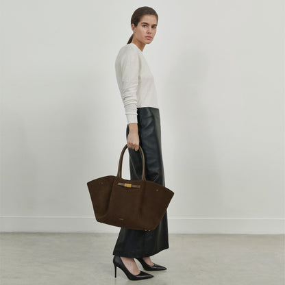 DeMellier The New York mocha suede & mocha smooth