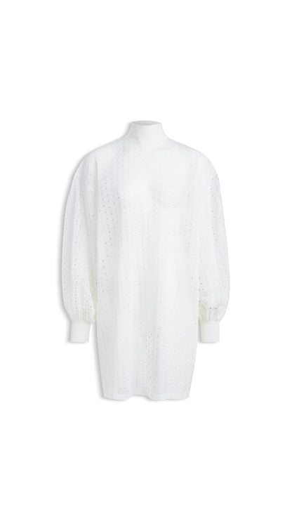 Alaïa Knitted Eyelets Tunic