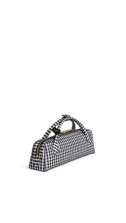 Alaïa Le Teckel Clutch In Vichy Print