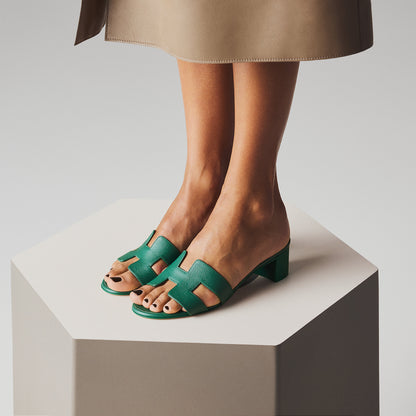  Hermes Oasis Sandal Vert Oyat
