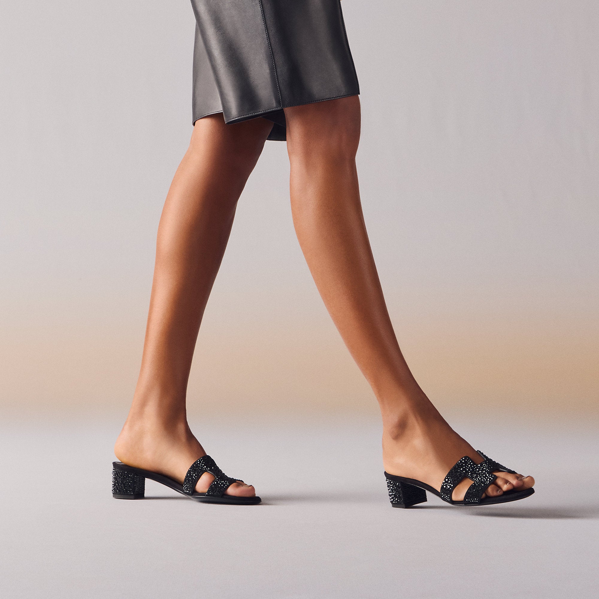 Hermes Oasis Sandal Noir