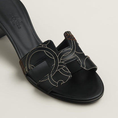  Hermes Oasis Sandal Noir