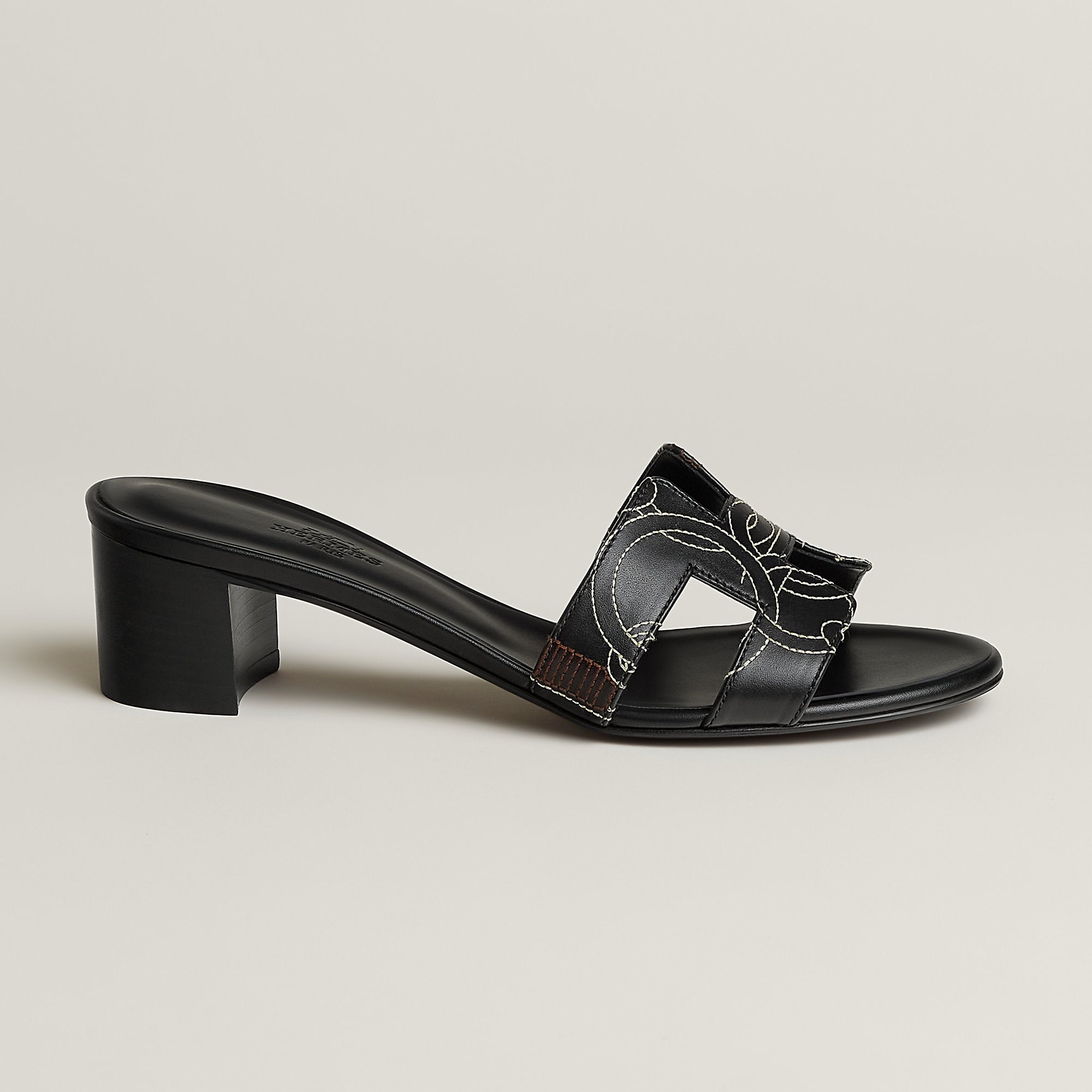  Hermes Oasis Sandal Noir