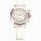 Swarovski Octea Chrono Watch Swiss Made Leather Strap White Rose Gold-Tone Finish SW5671150