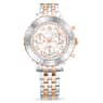Swarovski Octea Chrono Watch Swiss Made Metal Bracelet Rose Gold Tone Mixed Metal Finish SW5672937
