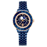Swarovski Octea Moon Watch Swiss Made Metal Bracelet Blue Blue Finish SW5743701