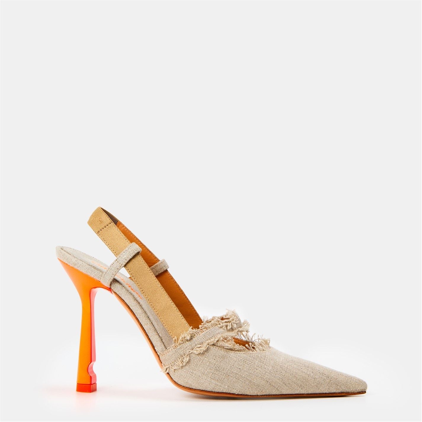  Off High Slingback Ld99 Beige