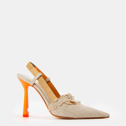  Off High Slingback Ld99 Beige