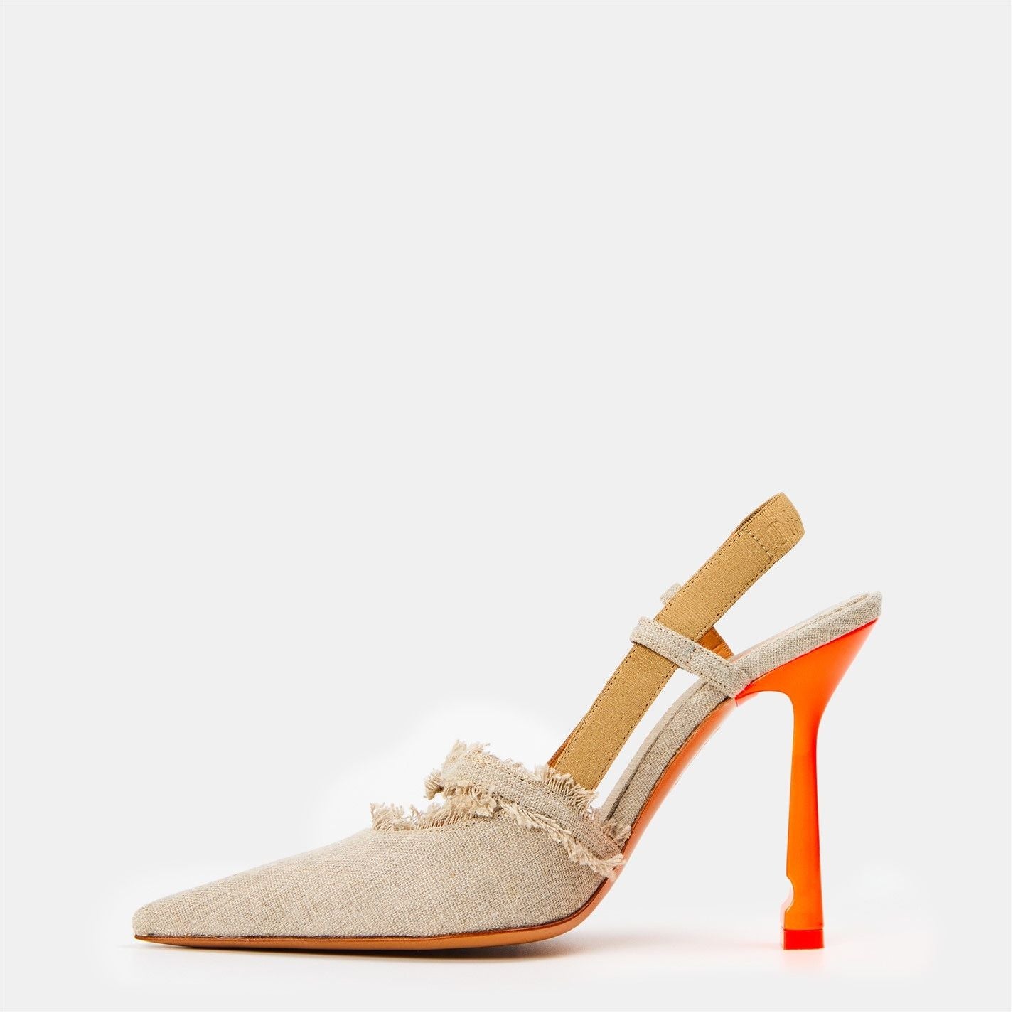  Off High Slingback Ld99 Beige