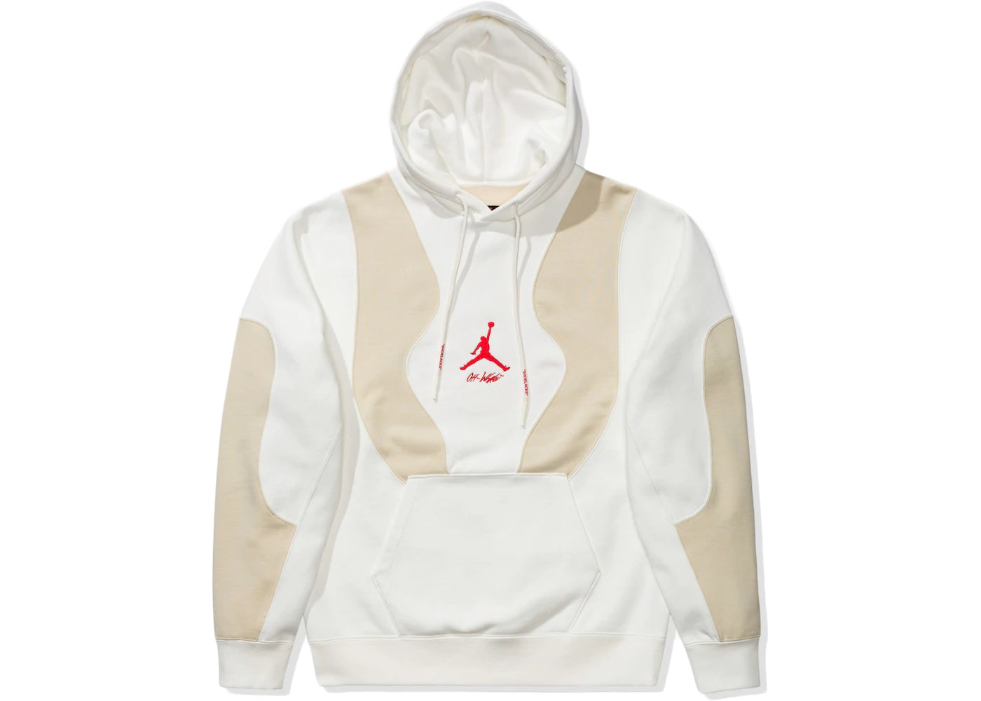 off-white x jordan hoodie (us sizing) white