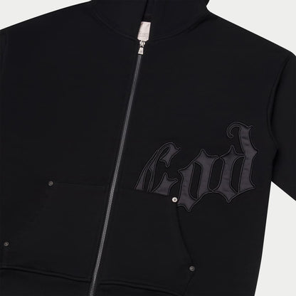 Godspeed Og Logo Sweatsuit V2 (Black Satin / Black)
