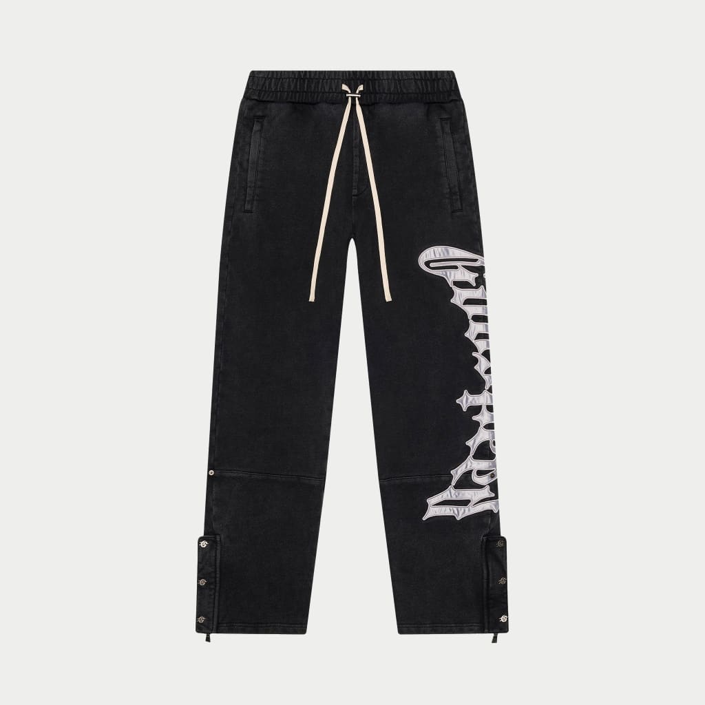 Godspeed Og Logo Sweatsuit V2 (Black Wash / Silver Satin)