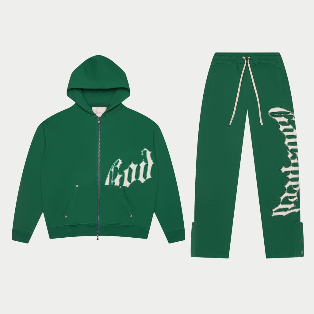 Godspeed Og Logo Sweatsuit V2 (Green / White)
