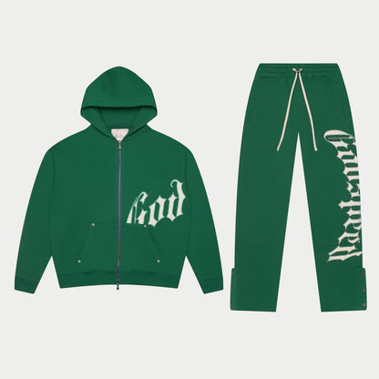 Godspeed Og Logo Sweatsuit V2 (Green / White)