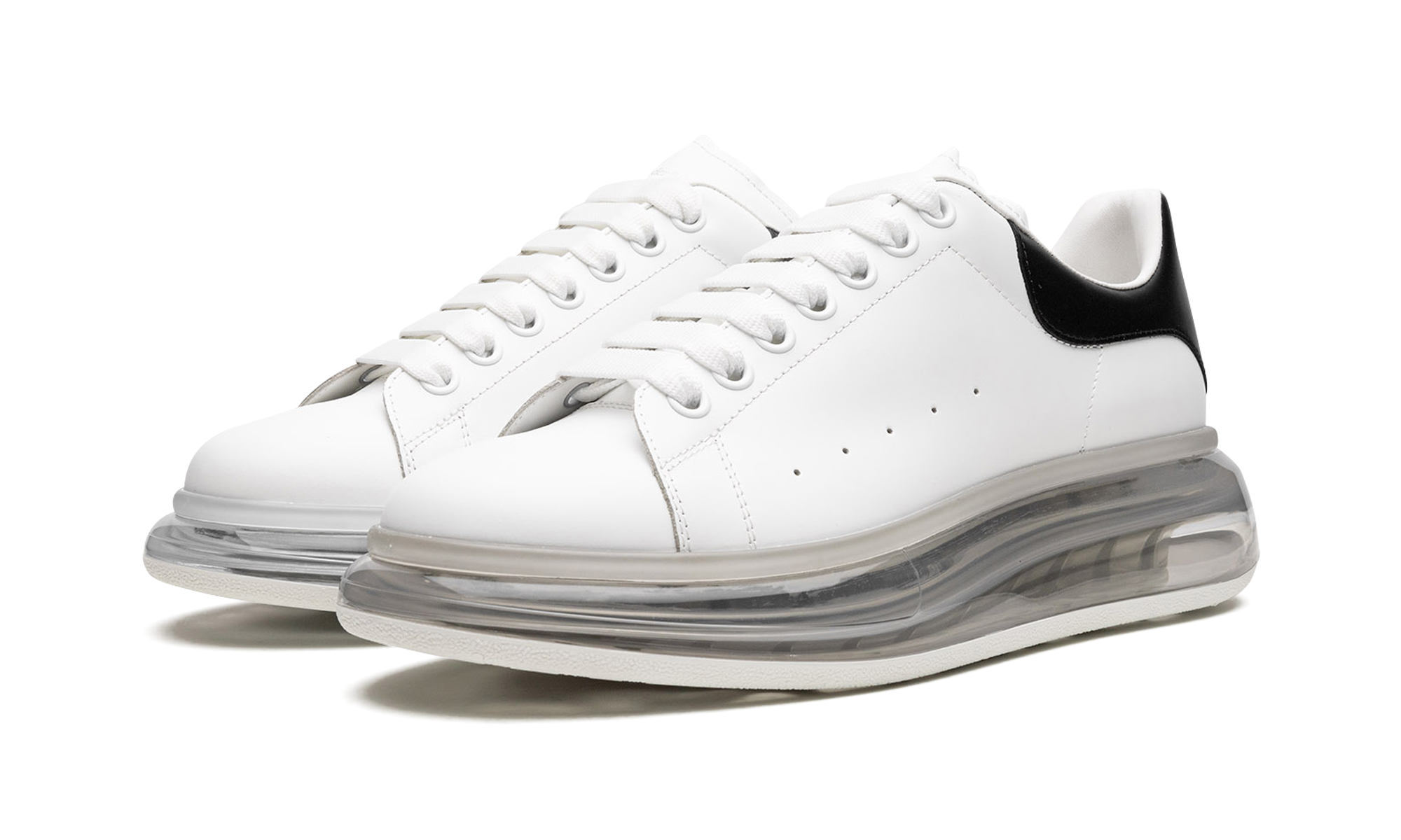 Alexander McQueen Oversized Clear Sole Black