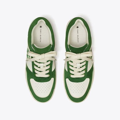 Tory Burch Online Exclusive: Clover Court Sneaker WHITE / MOSSY GREEN / MOSSY GREEN