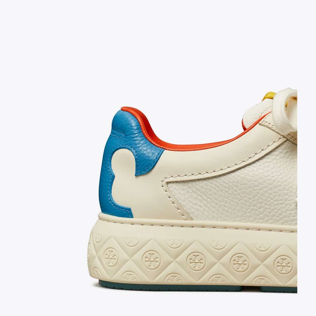 Tory Burch Online Exclusive: Ladybug Sneaker WHITE / NEW IVORY / COBALT