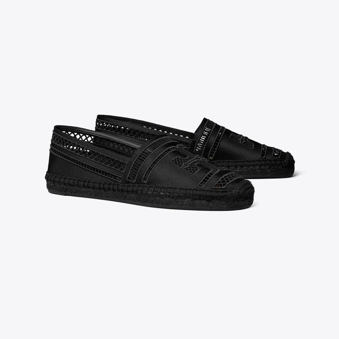 Tory Burch Open Weave Espadrille PERFECT BLACK