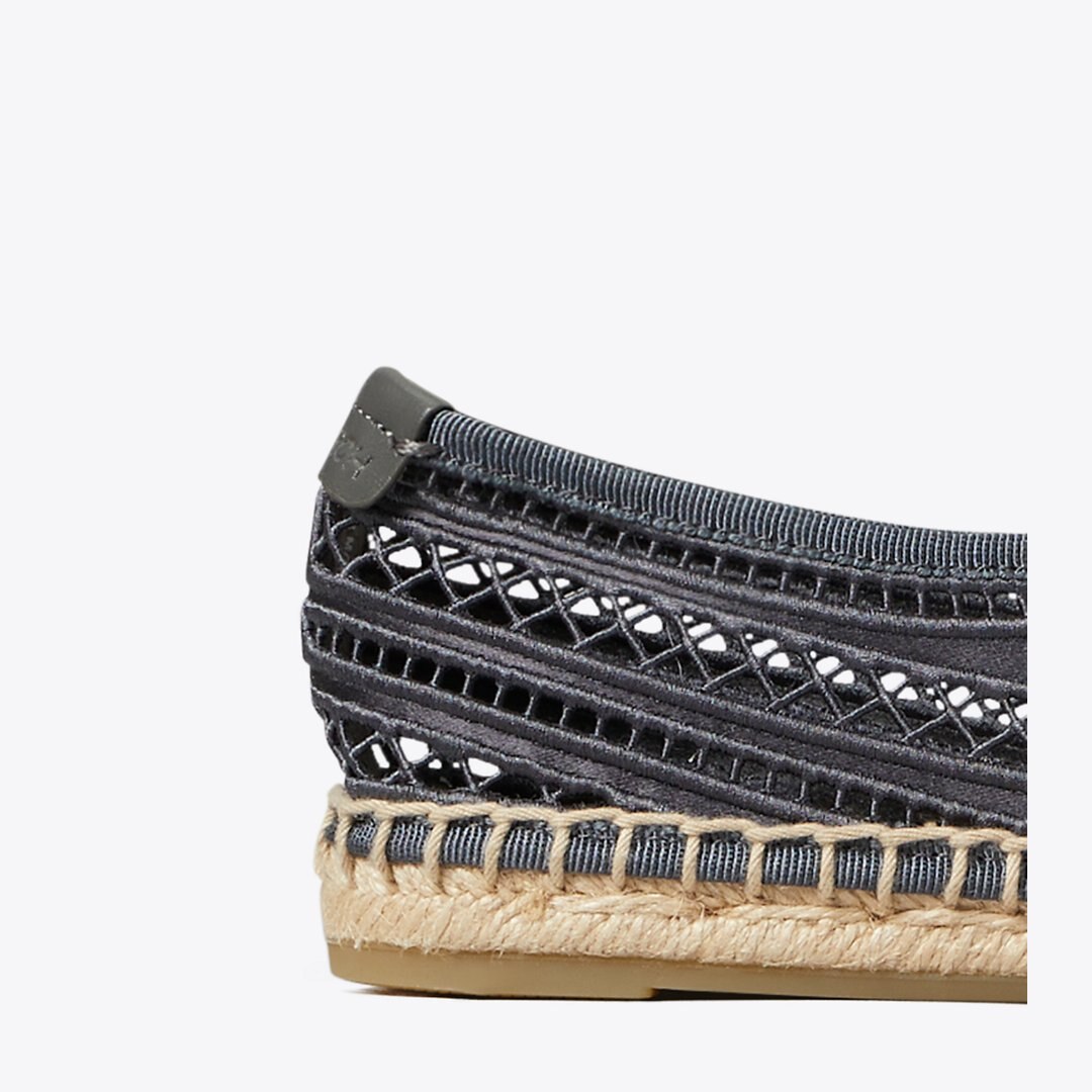 Tory Burch Open Weave Mary Jane Espadrille BLUESTONE