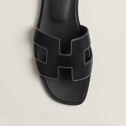  Hermes Oran Sandal Noir