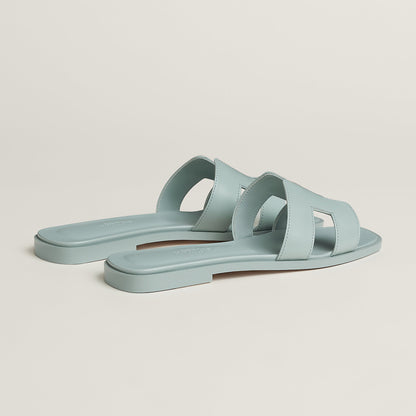  Hermes Oran Sandal Bleu Glacier