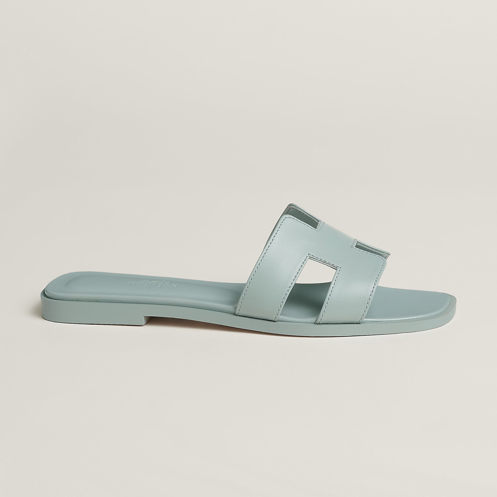  Hermes Oran Sandal Bleu Glacier