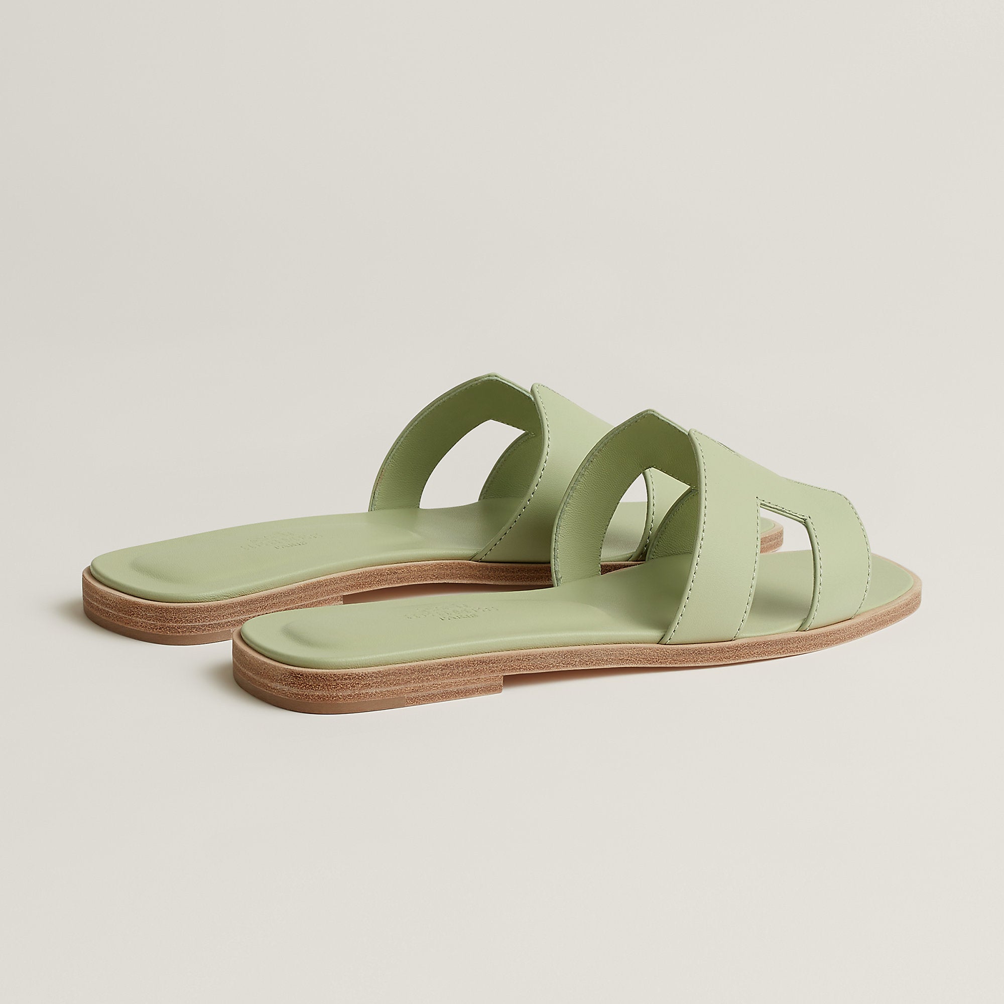  Hermes Oran Sandal Vert De Mer