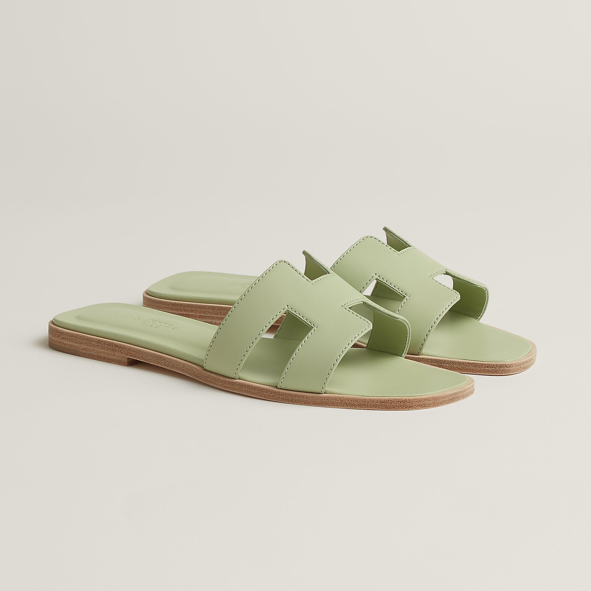  Hermes Oran Sandal Vert De Mer