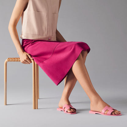  Hermes Oran Sandal Rose Bonbon