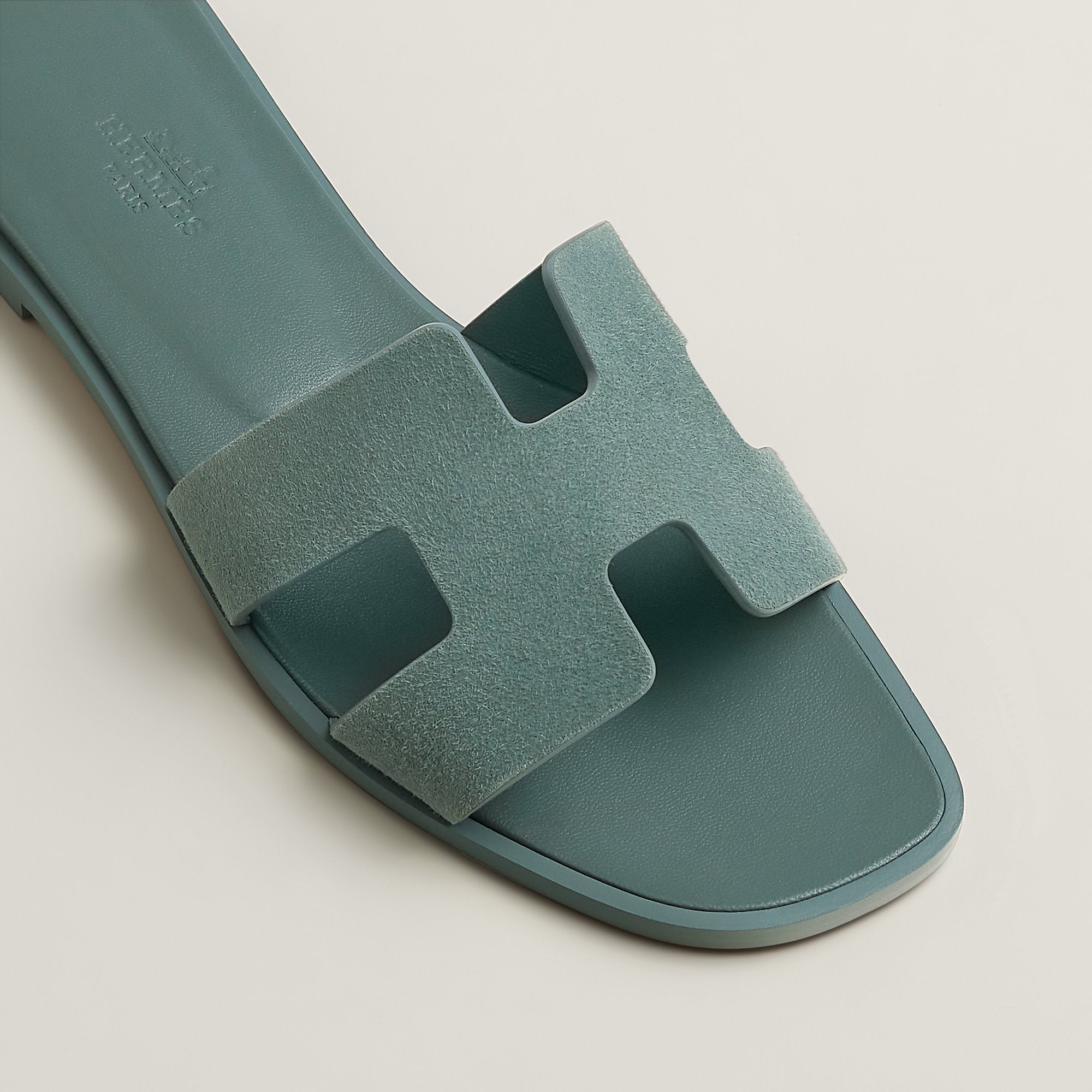  Hermes Oran Sandal Bleu Tonnerre