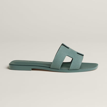  Hermes Oran Sandal Bleu Tonnerre