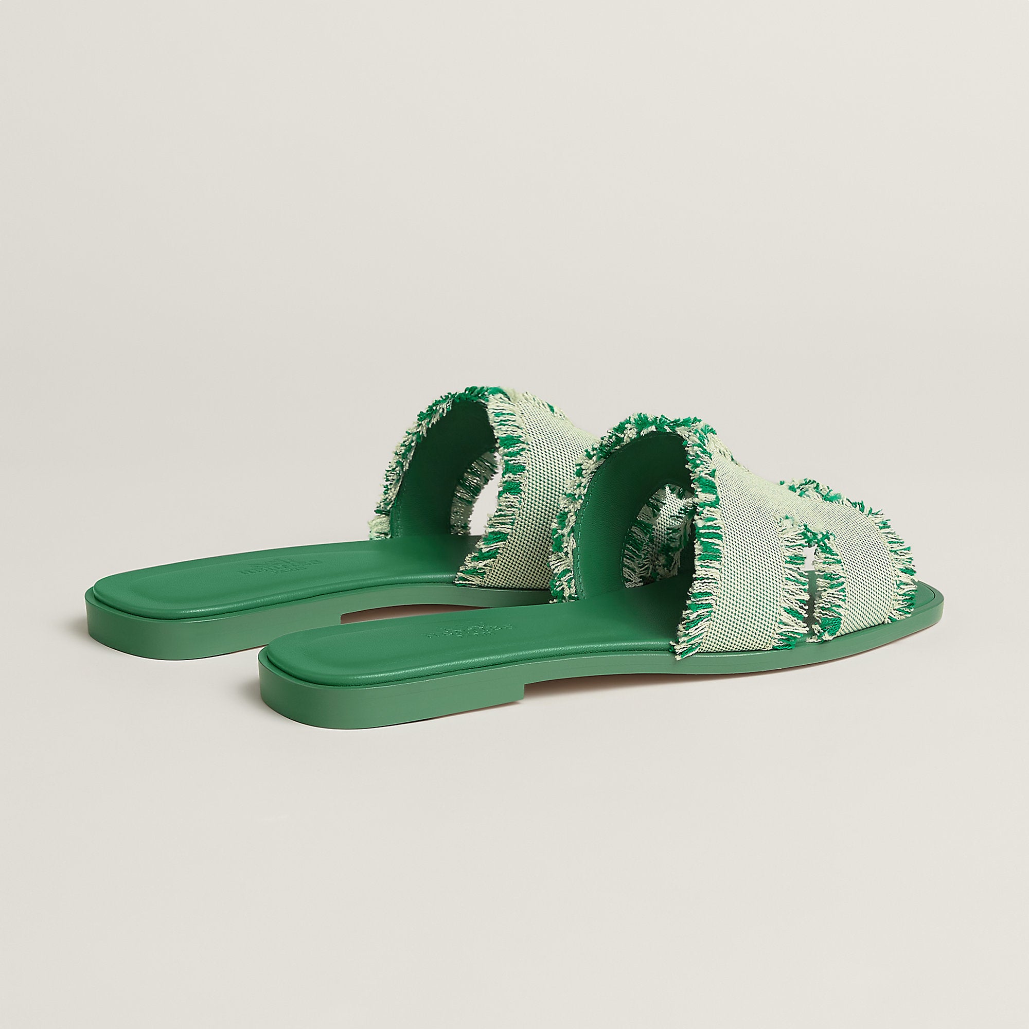  Hermes Oran Sandal Vert Jungle