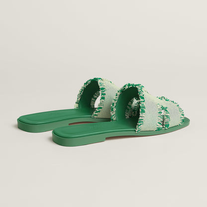  Hermes Oran Sandal Vert Jungle