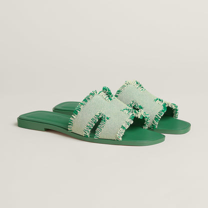  Hermes Oran Sandal Vert Jungle