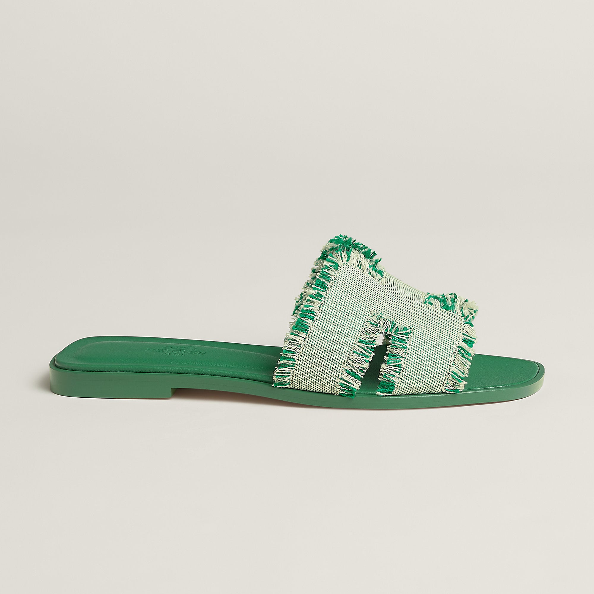  Hermes Oran Sandal Vert Jungle