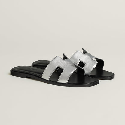  Hermes Oran Sandal Gris Argent