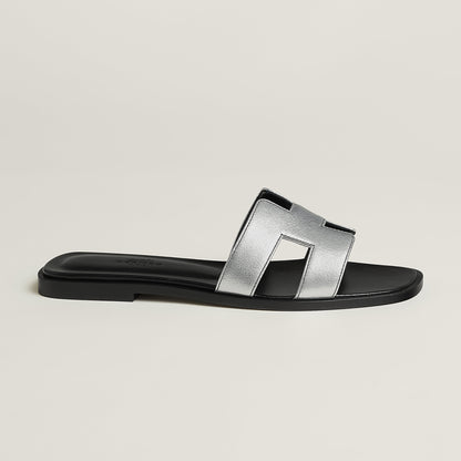  Hermes Oran Sandal Gris Argent