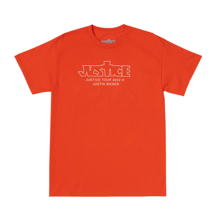 House of Drew Justin Bieber Justice Tour Orange T-Shirt