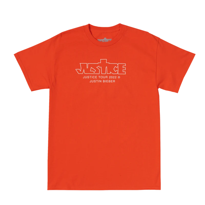 House of Drew Justin Bieber Justice Tour Orange T-Shirt