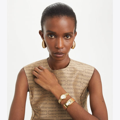Tory Burch Oval Watch GOLD
