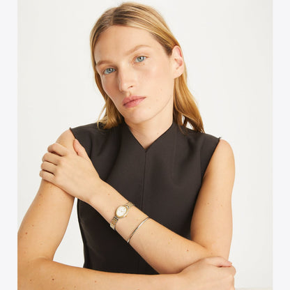 Tory Burch Oval Watch TWO-TONE