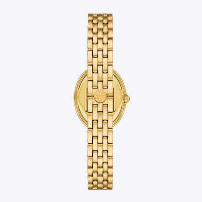 Tory Burch Oval Watch MOP/STONES/GOLD